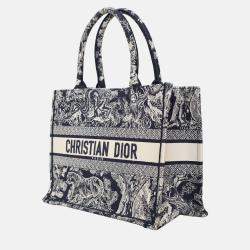 Pre Owned Dior Embroidered Medium Book Tote Bag