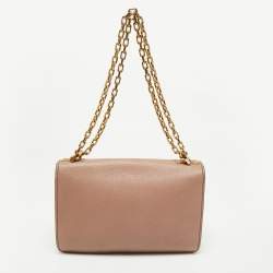 Pre Owned Dior Mauve Leather J’adior Flap Shoulder Bag