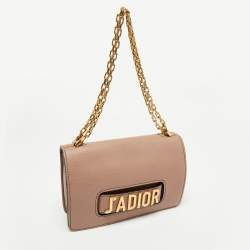 Pre Owned Dior Mauve Leather J’adior Flap Shoulder Bag