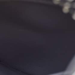 Pre Owned Dior Metallic Silver Python Mini Diorever Tote