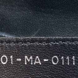 Pre Owned Dior Black Cannage Stitched Leather Large Lady Dior Tote