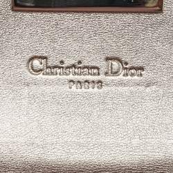 Pre Owned Dior Gold Cannage Leather Miss Dior Rendezvous Wallet on Chain
