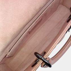 Pre Owned Dior Pink Leather Lady D-JOY Medium