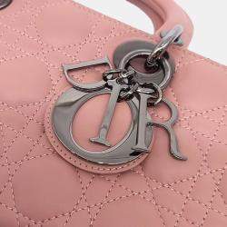Pre Owned Dior Pink Leather Lady D-JOY Medium