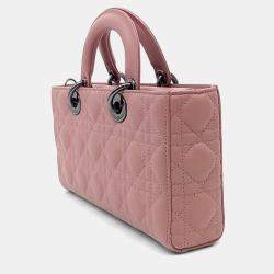 Pre Owned Dior Pink Leather Lady D-JOY Medium
