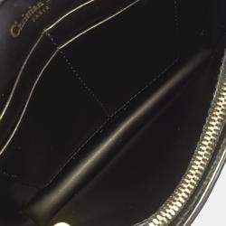 Pre Owned Dior Black Leather JaDior Mini Chain Crossbody Bag