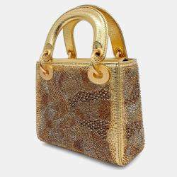 Pre Owned Dior X Olgard Amaral Lady Bag Mini