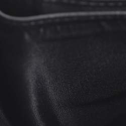 Pre Owned Dior Black Leather Diorama Trifold Wallet