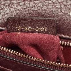 Pre Owned Dior Burgundy Cannage Leather Small Diorama Flap Bag