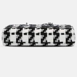 Pre Owned Dior Lady D Joy Medium Macro Houndstooth Canvas Bag