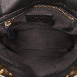 Pre Owned Dior Lady Dior Mini Satin Sequin Embroidered Bag
