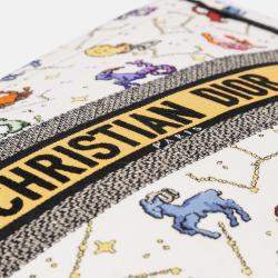 Pre Owned Dior White Large Zodiac Pixel Zodiac Book Tote