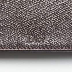 Pre Owned Dior Burgundy Leather Mini Diorama Chain Bag
