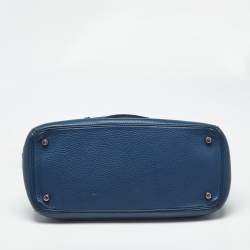 Pre Owned Dior Navy Blue Leather Medium Be Dior Flap Bag