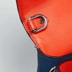 Pre Owned Dior Navy Blue Leather Medium Be Dior Flap Bag
