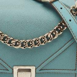 Pre Owned Dior Light Blue Leather Medium Diorama Shoulder Bag