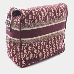 Pre Owned Dior Red Large Oblique Canvas Diorcamp Messenger Bag