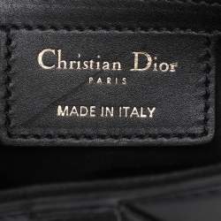 Pre Owned Dior Black Leather Saddle Bag