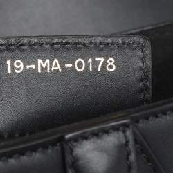 Pre Owned Dior Black Leather Saddle Bag