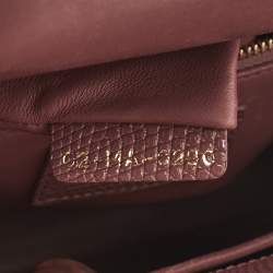 Pre Owned Dior Red Lizard Small Lady Dior Tote