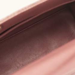 Pre Owned Dior Red Lizard Small Lady Dior Tote