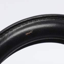 Pre Owned Dior Black/White Sequins and Leather Medium Lady Dior Tote