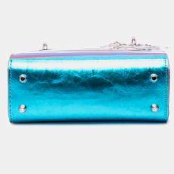 Pre Owned Dior Lady Dior Medium PVC Technical Fabric Handbag