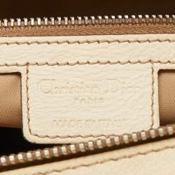Pre Owned Christian Dior Beige Monogram My Dior Frame Pocket Satchel