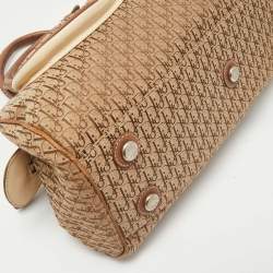 Pre Owned Christian Dior Beige Monogram My Dior Frame Pocket Satchel