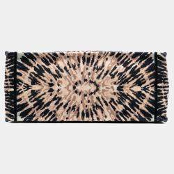 Pre Owned Dior Brown Large Embroidered Canvas Tie Dye Book Tote