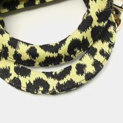 Pre Owned Christian Dior Lady D-Lite Medium Green Black Canvas Handbag