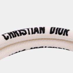 Pre Owned Dior Cream Medium Canvas D Lace Sun Embroidery Book Tote