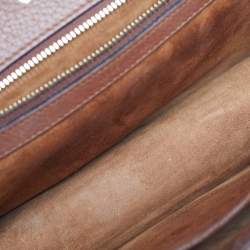 Pre Owned Dior Brown Leather Medium Diorama Flap Shoulder Bag