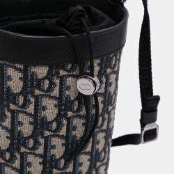 Pre Owned Dior Blue Oblique Canvas Thermo Bottle Holder
