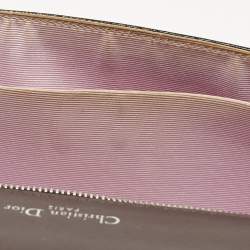 Pre Owned Dior Cacao Patent Leather Medium Diorama Shoulder Bag