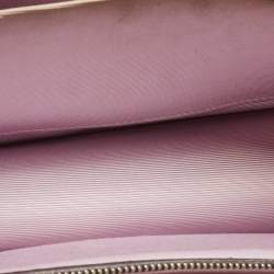 Pre Owned Dior Cacao Patent Leather Medium Diorama Shoulder Bag