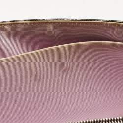 Pre Owned Dior Cacao Patent Leather Medium Diorama Shoulder Bag