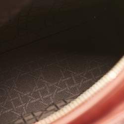 Pre Owned Dior Red Cannage Leather Medium Lady Dior Tote