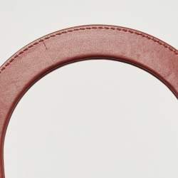 Pre Owned Dior Red Cannage Leather Medium Lady Dior Tote