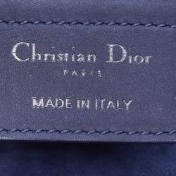 Pre Owned Dior Navy Blue Ultra Matte Leather Saddle Bag