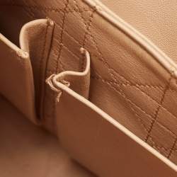Pre Owned Dior Beige Python Medium Miss Dior Flap Bag