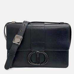 Pre Owned Dior Black Leather 30 Montaigne Bag