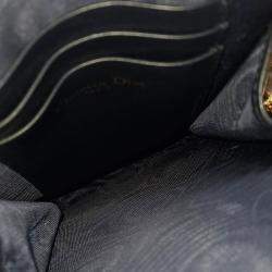 Pre Owned Dior Beige Navy Blue Canvas 30 Montaigne Oblique Phone Holder Crossbody Bag