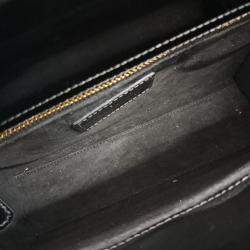 Pre Owned Dior Black Patent Leather Lady Bag Small