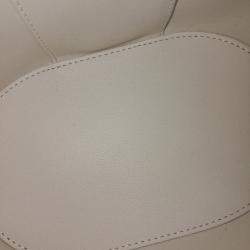 Pre Owned Dior White Leather CD Signature Small Vanity bag