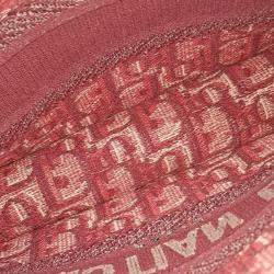 Pre Owned Dior Red Fabric Oblique Mini Book Tote Bag