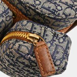 Pre Owned Christian Dior Navy Trotter Street Chic Columbus Shoulder Bag