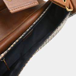 Pre Owned Christian Dior Navy Trotter Street Chic Columbus Shoulder Bag