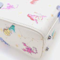 Pre Owned حقيبة ديور ليدي ديور زودياك بيكسل جلد عجل أبيض صغيرة