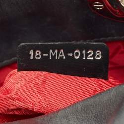 Pre Owned Dior Black Cannage Leather Mini Lady Dior Tote
